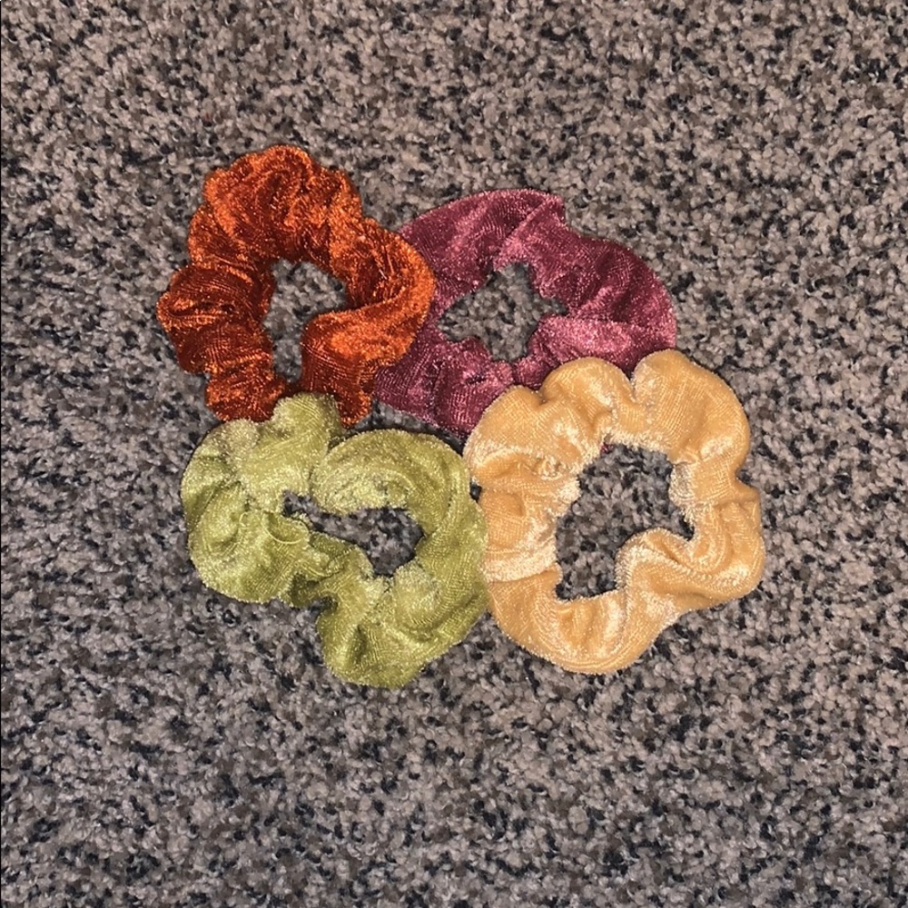 velvet scrunchie hair ties